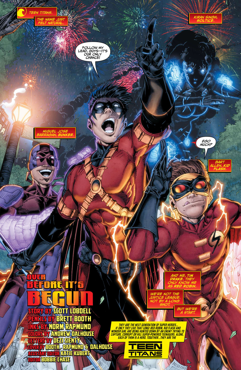 Illustration for article titled In this exclusive preview of Teen Titans, Kid Flash takes on Superboy!
